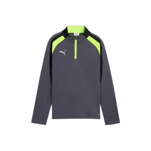 PUMA INDIVIDUALLIGA Рубашка с полукруглым вырезом цвет Galaxy Gray для детей в возрасте 3-7 лет