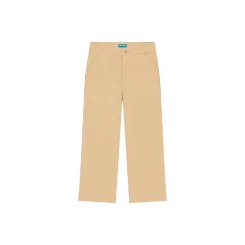 KENZO Брюки Детская одежда 'KENZO Club' Регулируемые Хлопковые Брюки Хаки Детские