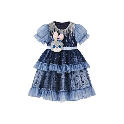 Disney Платье SS25 Темно-синий Синий Дети Возраст 3-7 Лет