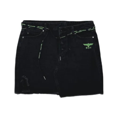 Boy London Джинсовые короткие юбки Женские Черный