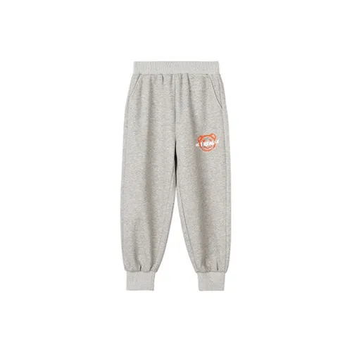 Вязаные тренировочные брюки Red Bean для детей серого цвета