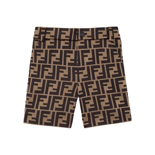 FENDI FW23 Шорты Infant и Toddler Коричневый