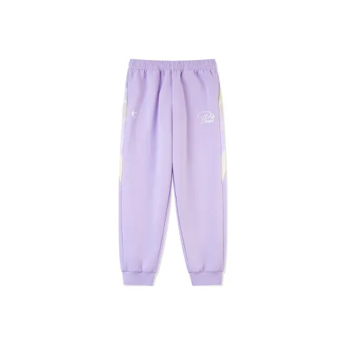 Подростки QIAODAN Вязаные Спортивные Штаны Purple Sunset