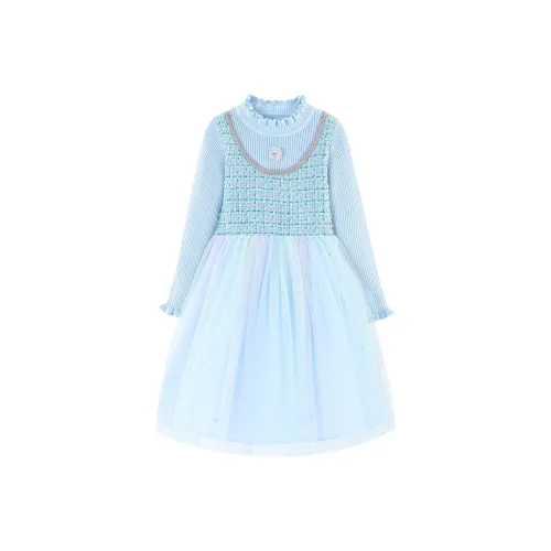 Disney Детское платье синего цвета для детей в возрасте 3-7 лет