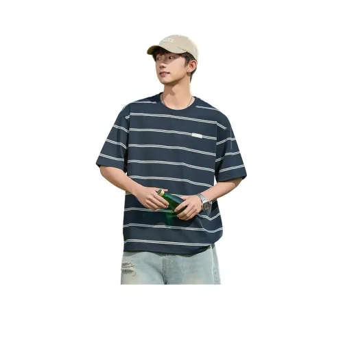 WOOD SOON Свободный крой Повседневный Гонконгский стиль Рубашка с половиной рукава Унисекс