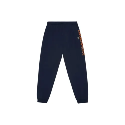 EMPORIO ARMANI EA7 Вязаные спортивные брюки для детей морской синий