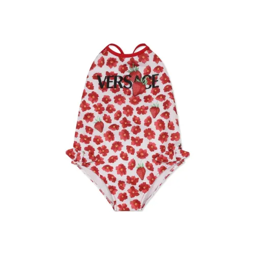 VERSACE SS25 Облегающий детский купальник Лето Infant And Toddler Красный