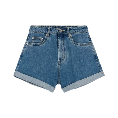 BEBE FW23 Джинсовые шорты Женские Джинсовый синий