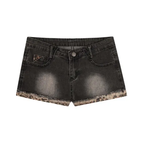 ACJL Женские джинсовые шорты черно-серого цвета