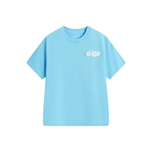 LINING YOUNG X Disney Sports trend series T-рубашка Wave Blue Подростки