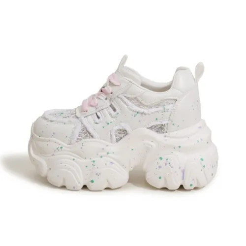 Milan Love Song Амортизаторы Устойчивые к истиранию Низкий топ Толстая подошва Кроссовки Женские