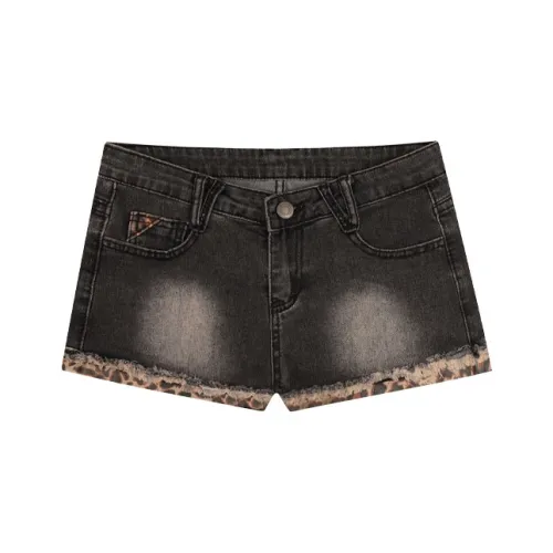 SONDR Джинсовые шорты Женские Черный Серый