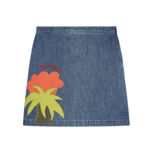 MARNI x NO VACANCY INN Джинсовые короткие юбки Женские Синие