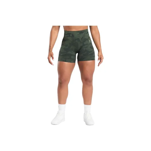 GYMSHARK Спортивные шорты Женские Victory Green FORCE Green
