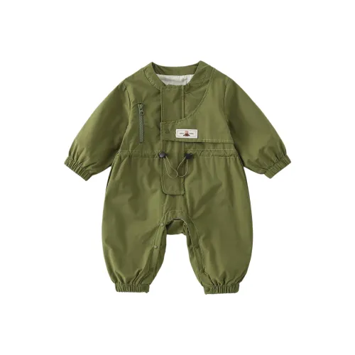 XiaoJinBu Комбинезон Армейский зеленый для малышей и детей дошкольного возраста