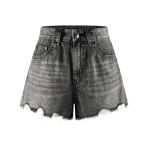 A21 Джинсовые шорты Женские Темно-серый