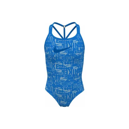 Nike Swim Retro Flow Детский купальник Синий для малышей