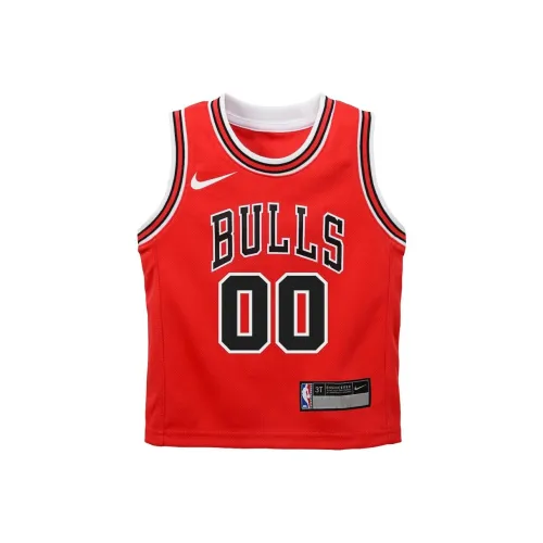 NBA T-рубашка Chicago Bulls Nike Replica Icon NBA Красный для малышей и детей дошкольного возраста