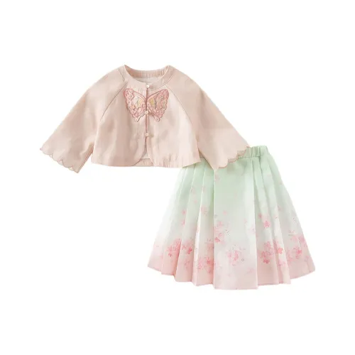 Детский комплект DAVE BELLA для детей 3-7 лет с юбкой розового цвета