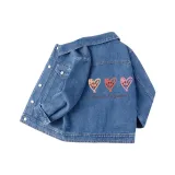 Джинсовый синий / Улыбающееся сердце