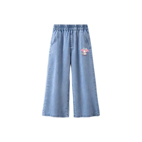 Хелло Китти Джинсы Sanrio series Tian Companion K Джинсовый светло-голубой Детский