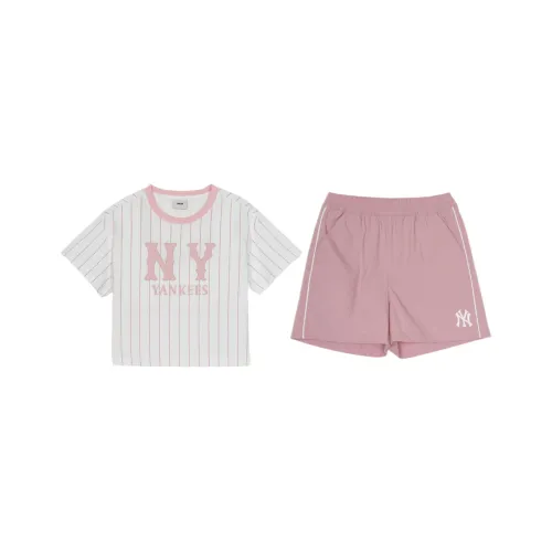 MLB KIDS Повседневная спортивная одежда New York Yankees SS25 Розовый Комплекты для детей 3-7 лет