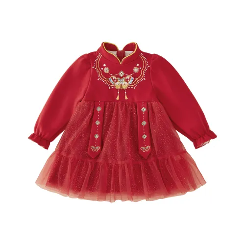 JELLYBABY Ханьфу Красный для детей в возрасте 3-7 лет