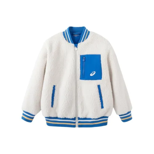 Asics Бейсбольная куртка Молочный белый Подростки