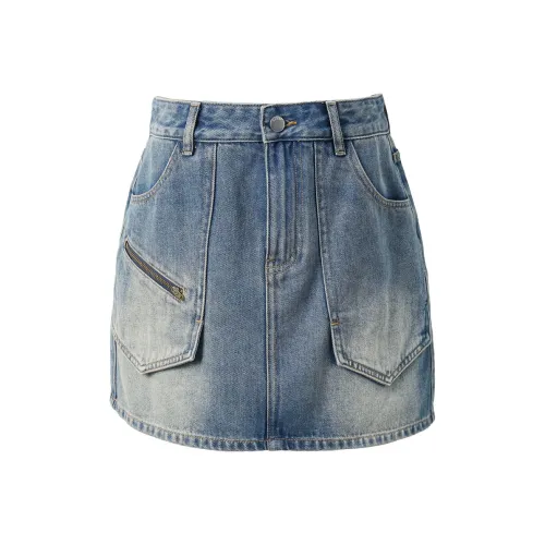 3COLOUR Джинсовые короткие юбки Женские