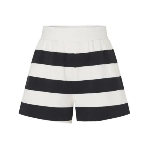 Little MO CO. Шорты Дошкольные Черно-белые Полосы