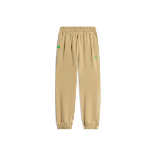 Детские LINING YOUNG Вязаные Спортивные Штаны Sports Life Collection Starfish Brown