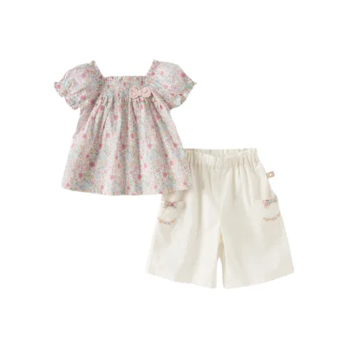 DAVE BELLA Повседневная спортивная одежда Маленький цветочный принт для детей 3-7 лет