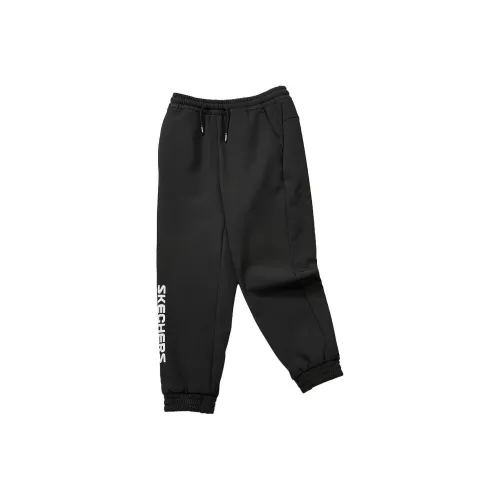 Skechers Угольный черный/0018 Kids Вязаные тренировочные брюки