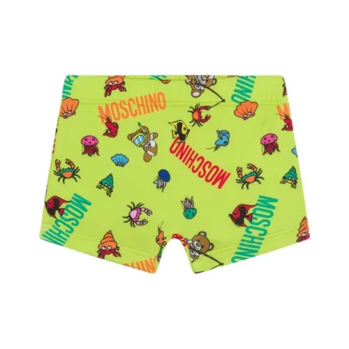 MOSCHINO Детская одежда Allover Fisherman Тедди Boxers Детский Шорты Infant And Toddler Желтый