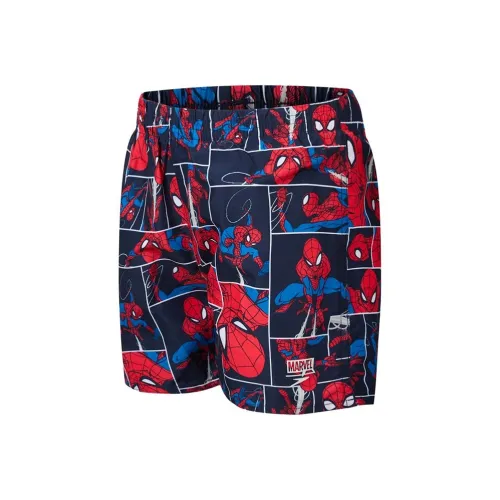 Speedo x MARVEL/, Детский купальник, морской синий / вулканы, красный / небесно-голубой, для детей 3-7 лет
