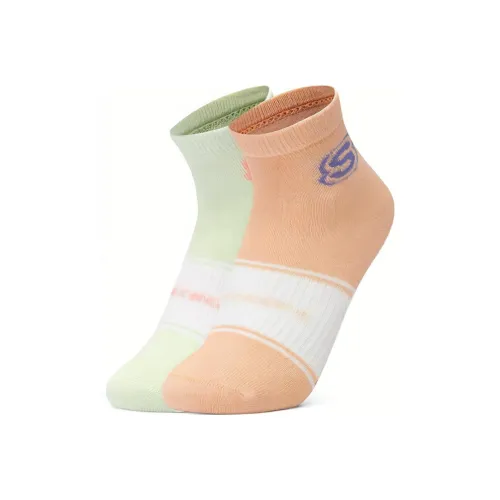 Skechers 2 пары Prairie Закат Красный/Ragweed/030H Kids носки