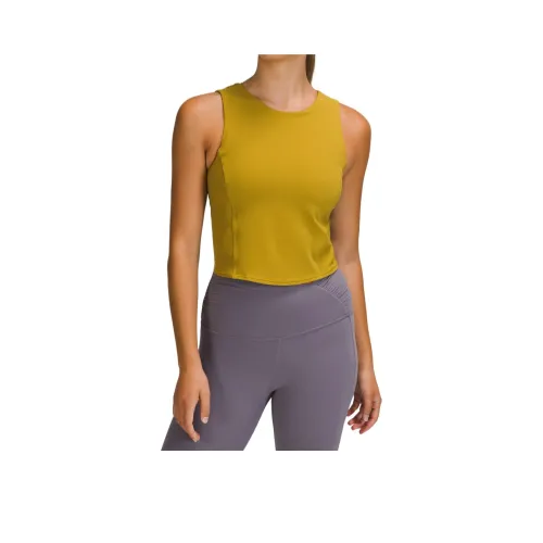 lululemon Twist Спина Спортивные Жилеты Женские Золотые