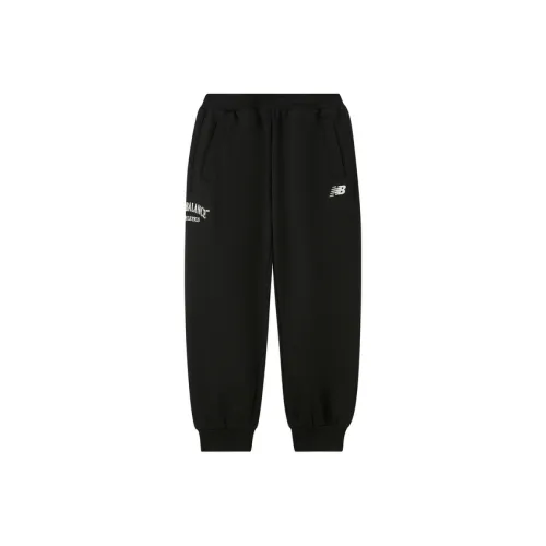 New Balance Черные Предшкольные Вязаные Тренировочные Брюки