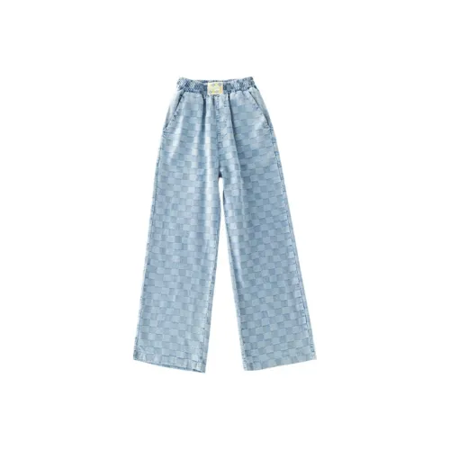 I.KARNOW Джинсы Светло-Синие Клетка Подростки