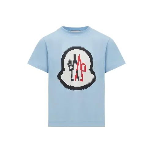 Moncler T Рубашка Светло-Синий Детский