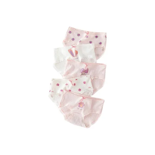 Youyou 1 Point Трусы 5 Пачка Смешанные Цветы Детские