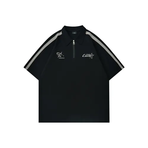 HIPHOPPUNKS Черное унисекс-поло