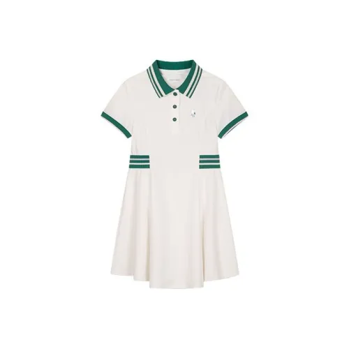 Hush Puppies Платье SS25 Натуральный Белый Дети Возраст 3-7 Лет