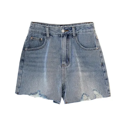 TOUCH Джинсовые шорты Женские Светло-синие