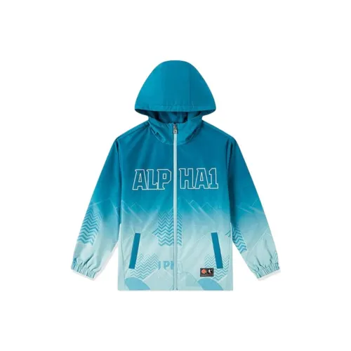 QIAODAN Тренчкот Mulberry Синий FOREST NIGHT Синий Подростки