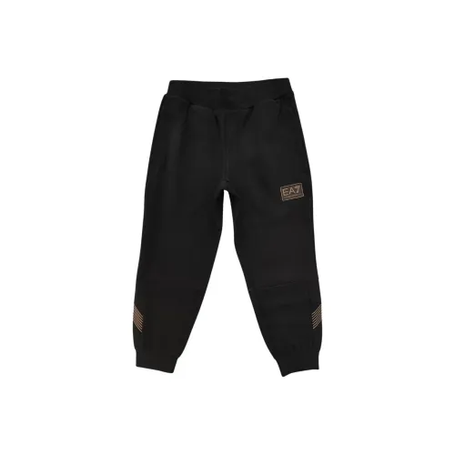 Детские EMPORIO ARMANI Вязаные Спортивные Штаны EA7 Черные
