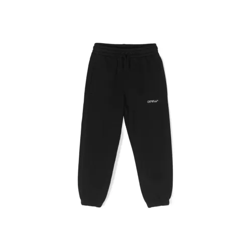 OFF Белый Повседневные Брюки Свободный крой Детский Черный