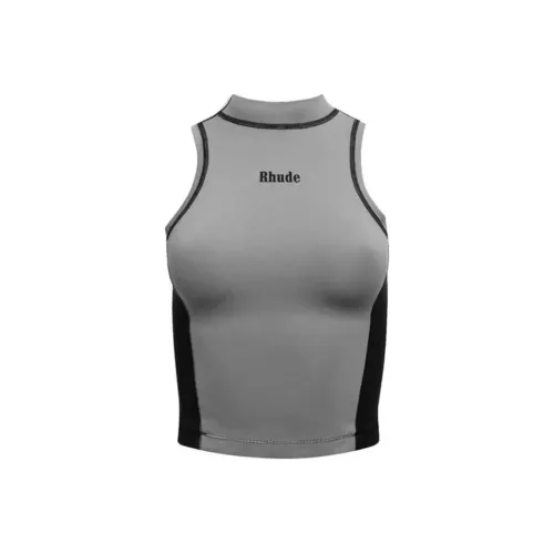 Rhude Серый Женские Спортивные Майки Без Рукавов