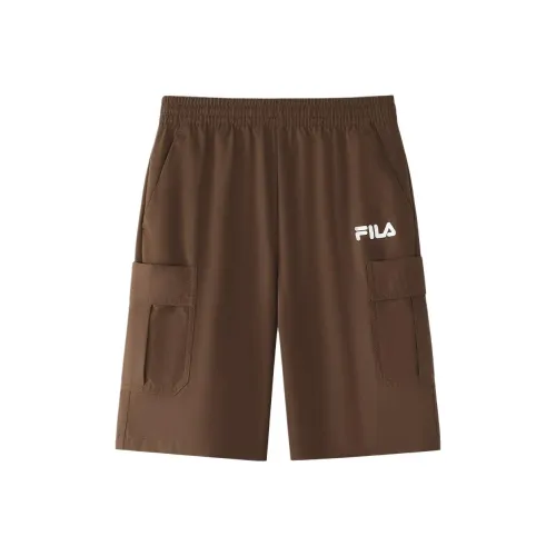 FILA KIDS x YUANTIANZHI LIANMINGKUAN Шорты Подростки Сосна Коричневый