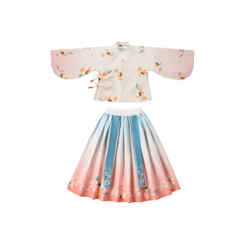 FrogPrince Ханьфу Чайный белый Детский